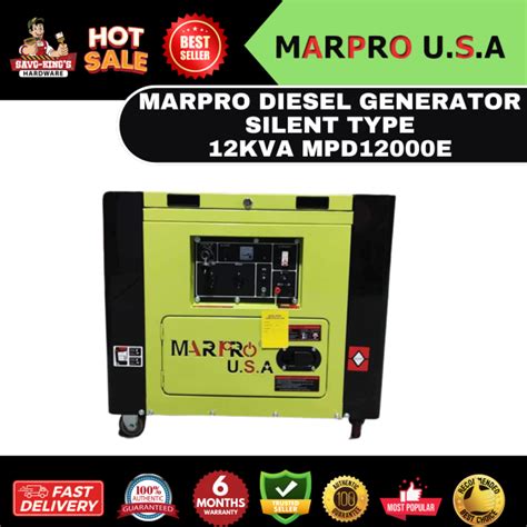 marpro diesel generator|MARPRO USA SILENT DIESEL GENERATOR 12KVA (ATS .